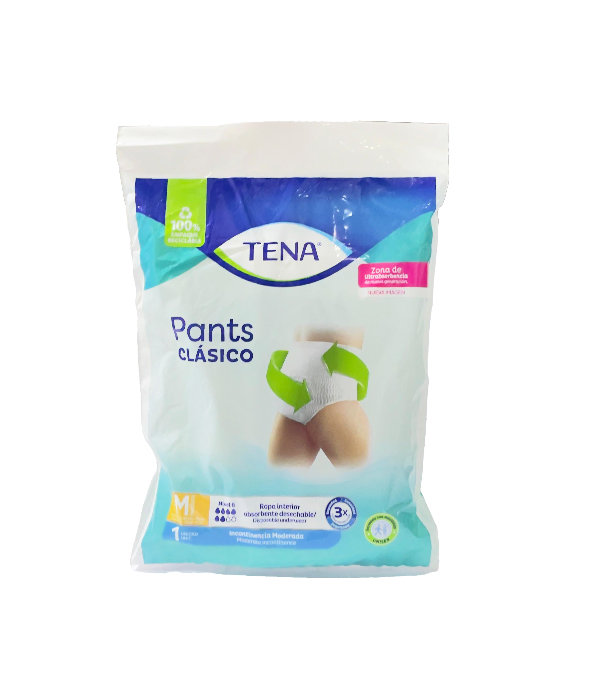 PAÑALES TENA PANTS CLASICO MEDIUM BOLSA X 1 UNIDAD